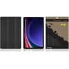 Tactical Book Tri sulankstomas dėklas, skirtas Samsung X710/X716 Galaxy Tab S9 Juodas