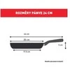 TEFAL | Keptuvė | B8170444 Intuition | Kepimui | Skersmuo 24 cm | Tinka indukcinei kaitlentei | Fiksuota rankena | Juodas
