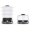 Garų puodas TEFAL | Maisto garintuvas | VC204810 Ultracompact | Juodas | 800 W | Talpa 9 l | Krepšelių skaičius 3