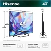 Televizorius Hisense 43A7S 43" QLED 4K VidaaOS 60Hz Dolby Vision IQ 2026