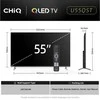 Televizorius CHiQ U55QST TV 55, UHD, QLED, Google TV, DLG 120 Hz, Dolby Audio, Frameless, metaliczna