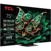 TCL 75C7K Televizorius 75'' 4K UHD 3840x2160, Smart TV, Juoda