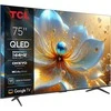 TCL 4K QLED televizorius | 75T8C | 75 | Išmanusis televizorius | „Google TV“ | Juoda