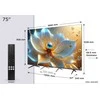 TCL 4K QLED televizorius | 75T8C | 75 | Išmanusis televizorius | „Google TV“ | Juoda