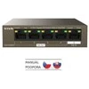Šakotuvas „Tenda TEG1105PD“ tinklo komutatorius Gigabit Ethernet (10/100/1000) Maitinimas per Ethernet (PoE) Rudas