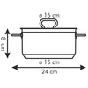 PLIENINIS PUODAS SU DANGIU PROFI TESCOMA 16cm 1,5l
