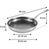 Nerūdijančio plieno keptuvė TESCOMA STEELCRAFT, tinka ir indukcinei viryklei, ø 24 cm