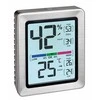 TFA 30.5047.54 - Digital thermometer/humidity meter EXACTO - sidabrinis
