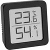 TFA 30.5051.01 - Digital thermometer with hygrometer - juodas