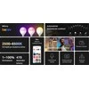 TP-Link Tapo L430P išmanioji WiFi reguliuojamo ryškumo LED lemputė (spalvinga, 2500K-6500K, 470lm, 2.4GHz, E14)