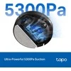 TP-LINK „Hyper Suction Robot“ dulkių siurblys ir šluostė | Tapo RV30 Max Plus | Wet&Dry | 2600 mAh | Dulkių talpa 3 L | 5300 Pa | Juodas
