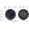 UBIQUITI AI PRO Juodas 4K POE kamera, skirta naudoti viduje ir lauke, su 3 kartų optiniu priartinimu, didelio nuotolio infraraudonųjų spindulių naktiniu matymu ir patobulintomis dirbtinio intelekto aptikimo galimybėmis.