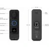UBIQUITI G4 DOORBELL PRO POE RINKINYS Juodas PREMIUM UNIFI DURŲ SKARPAS SU INTEGRUOTU POE IR POE varpeliu, skirtu MONTAVIMUI „Plug and Play“