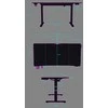 Žaidimų stalas Ultradesk LEVEL V2, 140 x 68 cm, Juodos spalvos