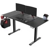Žaidimų stalas Ultradesk LEVEL V2, 140 x 68 cm, Juodos spalvos