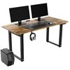 ULTRADESK UPLIFT Biurko 160x75 cm, 72-118 cm, juoda-ruda