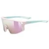 Akiniai Uvex skyrise jr. pink-žalias matt / mirror pink