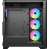 Vein X „VeinX“ korpusas GL29AL-BK, ATX, permatomas šoninis skydelis, 4 x 120 mm ARGB ventiliatoriai, ARGB šakotuvas, juodas