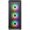 Vein X „VeinX“ korpusas „HERMES MESH Mid Tower“, ATX, 1xUSB 3.0, 2xUSB 2.0, 4x ARGB ventiliatoriai, ARGB valdiklis, juodas