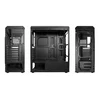 Vein X VeinX dėklas Mars MAR01A Mid Tower, be maitinimo, 3xUSB, permatomas šonas, 4xARGB ventiliatorius 120mm, juodas