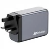 Verbatim Laidinis įkroviklis GaN 100W 3xUSB-C/USB-A + Adapteris EU/UK/US GNC-100 32202