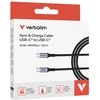 Verbatim cable Sync &amp; Charge USB-C to USB-C 100W 120 cm, Juodas