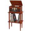 Victrola VA-30-MAH-INT wooden record stand ruda