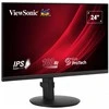ViewSonic 24" 16:9 1920 x 1080 FHD SuperClear® IPS LED monitorius su VGA, HDMI, DipsplayPort, USB, garsiakalbiais ir visiškai ergonomišku stovu