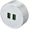 Viking lizdo modulis A50, 2x USB-A, sidabrinė