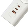 Viking tinklo praplėtimo lizdas YC53, 5x AC 230V, 1x USB-A, 2x USB-C, ilgis 1,5 m, baltas