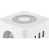 Viking maitinimo adapteris Y23L, 2x 230 V, 1x USB-A, 2x USB-C, jutiklinė lemputė, balta