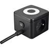 Viking maitinimo adapteris YC23L, 2x 230 V, 1x USB-A, 2x USB-C, jutiklinis šviestuvas, ilgis 1,4 m, juodas