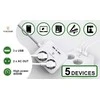 Viking AC23 adapteris su USB jungtimis ir elektros lizdais