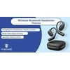 Ausinės Viking bluetooth ausinės su mikrofonu V49 juoda