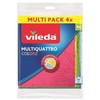 Vileda 168060 Cloth Colors Multiquattro 4 pcs