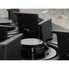PLITA PE GAZ ELECTROLUX KGG753753K, dujinė kaitlentė; 75 cm; 5 dujiniai degikliai; gartraukio prijungimas; elektroninis laikmatis; garsinis signalas; integruotas elektrinis uždegimas; valdymas priekiniame mygtuke; saugos įtaisas; ketaus grotelės; dujinė viryklė ant stiklo; juoda spalva