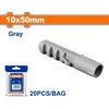 Wadfow dowel 10x50mm, set of 20