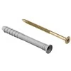 Wadfow dowel 6x60mm+screw 3.8x63mm, set of 20