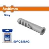 Wadfow dowel 8x40mm, set of 50