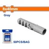 Wadfow dowel 8x40mm, set of 50