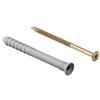 Wadfow dowel 8x60mm+screw 4.8x63mm, set of 20