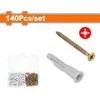 Wadfow dowel with screw set 140pcs