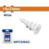 Wadfow Drywall dowel 15x33mm, set of 40 pcs