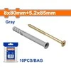 Wadfow Frame dowel 8x80mm+screw 5.2x85mm,set of 10