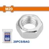 Wadfow Hexagon nut set M20 20 pcs