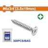 Wadfow Self-tapping screw ZH 3.5x19mm, set of 300 pcs
