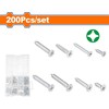 Wadfow Self-tapping screw ZH set 200 pcs