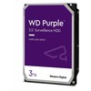 Western Digital HDD Video Surveillance WD Violetinė 3TB CMR, 3.5'', 256MB, SATA 6Gbps, TBW: 180