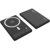 „Winner Group WG“ – išorinė baterija 5000 mAh, belaidė 15 W + PD 20 W, juoda