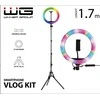 „Winner Group WG“ – pagrindinis vaizdo tinklaraščių kūrimo rinkinys su RGB LED apšvietimu ir 1,7 metro trikoju